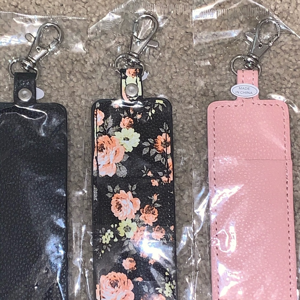 Chapstick Holders with Silver Clasp